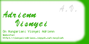 adrienn visnyei business card